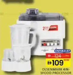 Al Madina Olsenmark 4 in 1 food processor OMSB2137 offer