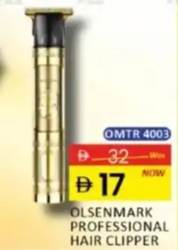 Al Madina Olsenmark professional hair clipper OMTR 4003 offer