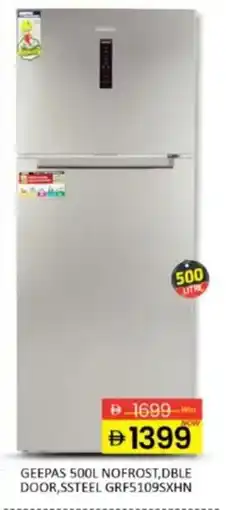 Al Madina Geepas nofrost dble door ssteel GRF5109SXHN offer