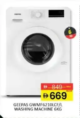 Al Madina Geepas GWMF6210LCF/L washing machine offer