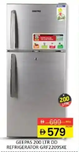 Al Madina Geepas DD refrigerator GRF2209SXE offer