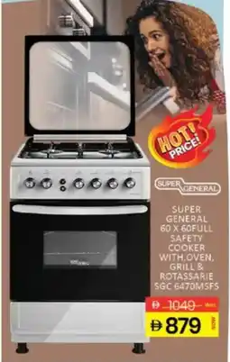 Al Madina Super general 60 x 60full safety cooker with, oven, grill & rotassarie SGC 6470MSFS offer