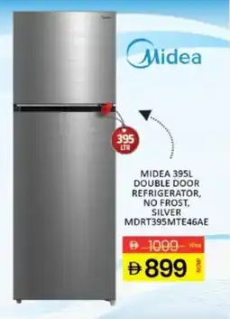 Al Madina Midea double door refrigerator no frost silver MDRT395MTE46AE offer
