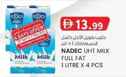 KM Trading Nadec UHT milk full fat offer