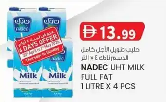 KM Trading Nadec UHT milk full fat offer