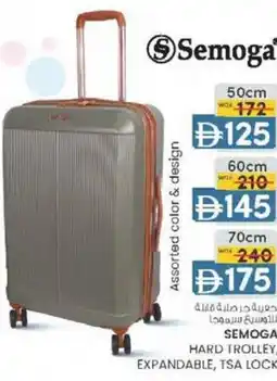 KM Trading Semoga hard trolley, expandable, tsa lock offer