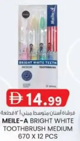 KM Trading Meile-a bright white toothbrush medium offer