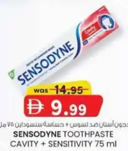 KM Trading Sensodyne toothpaste cavity + sensitivity offer