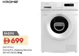 Nesto Krome F/L Washing Machine KR-WFL80SI offer