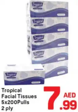 Day To Day Tropical Facial Tissues 5x200Pulls 2 ply offer