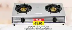 Aswaq Ramez Geepas Stainless Steel Double Gas Cooker offer