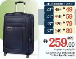 Nesto R.Collyer EVA 2Wheel Soft Trolley 4pcs Set asstd. offer