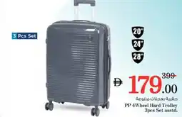 Nesto PP 4Wheel Hard Trolley 3 Pcs Set offer