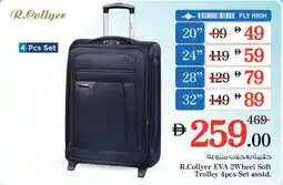 Nesto R.Collyer EVA 2Wheel Soft Trolley 4pcs Set asstd. offer