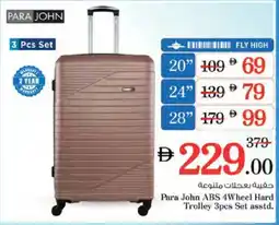 Nesto Para John ABS 4Wheel Hard Trolley offer