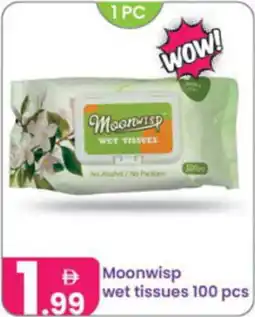 Al Nahda Gift Center Moonwisp wet tissues offer