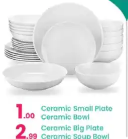 Everyday Center Ceramic Big Plate Ceramic Soup Bowl offer