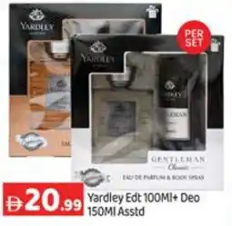 GATE Yardley Edt + Deo Asstd offer