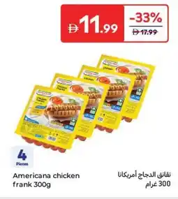 Carrefour Americana chicken frank offer