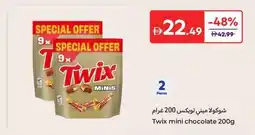 Carrefour Twix mini chocolate offer