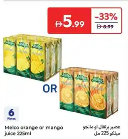 Carrefour Melco orange or mango juice offer