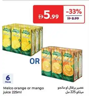 Carrefour Melco orange or mango juice offer