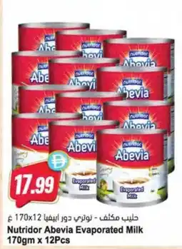 Almaya supermarket Nutridor Abevia Evaporated Milk offer