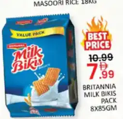 Al Madina Hypermarket Britannia milk bikis pack offer