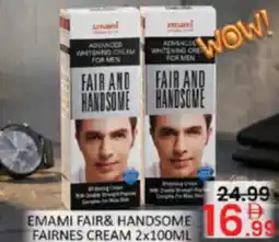 Al Madina Hypermarket Emami fair& handsome fairnes cream offer