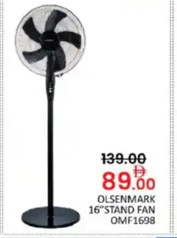 Al Madina Hypermarket Olsenmark 16"stand fan omf1698 offer