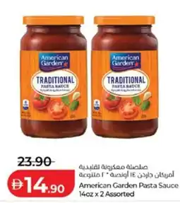 Lulu Hypermarket American Garden Pasta Sauce Assorted offer