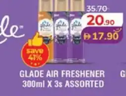Lulu Hypermarket Glade air freshener assorted offer