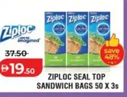 Lulu Hypermarket Ziploc seal top sandwich bags offer
