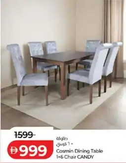 Lulu Hypermarket Cosmin Dining Table Chair Candy offer
