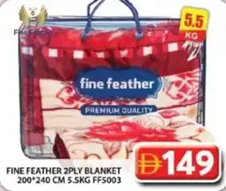 Grand Hyper Market Fine feather blanket offer