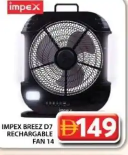 Grand Hyper Market Impex breez d7 rechargable fan 14 offer