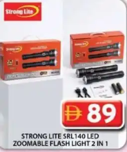 Grand Hyper Market Strong lite srl140 led zoomable flash light 2 in 1 offer