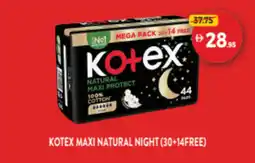 Union Coop Kotex maxi natural night offer