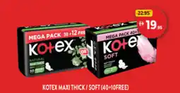 Union Coop KOTEX MAXI THICK/SOFT offer