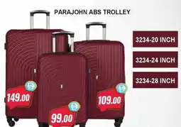 Almaya supermarket Parajohn abs trolley offer