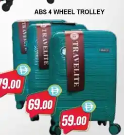 Almaya supermarket Abs 4 wheel trolley offer