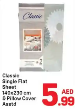 Day To Day Classic Single Flat Sheet & Pillow Cover Asstd offer