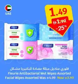 SAVA Fleurie Antibacterial Wet Wipes Assorted Facial Wipes Assorted offer
