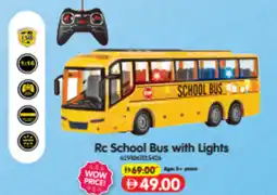 Union Coop Rc School Bus with Lights offer