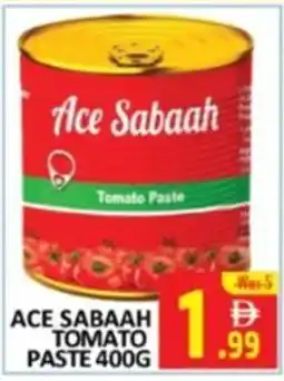 Al Kabayel Ace sabaah tomato paste offer