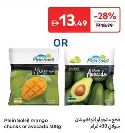 Carrefour Plein Soleil mango chunks or avocado offer
