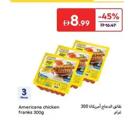 Carrefour Americana chicken franks offer