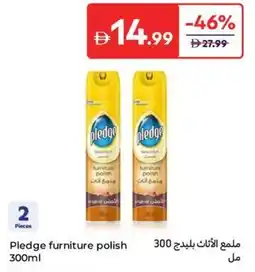 Carrefour Pledge furniture polish offer