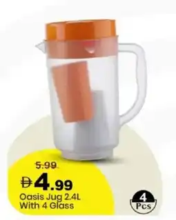 Mark & Save Oasis Jug With 4 Glass offer