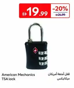 Carrefour American Mechanics TSA lock offer